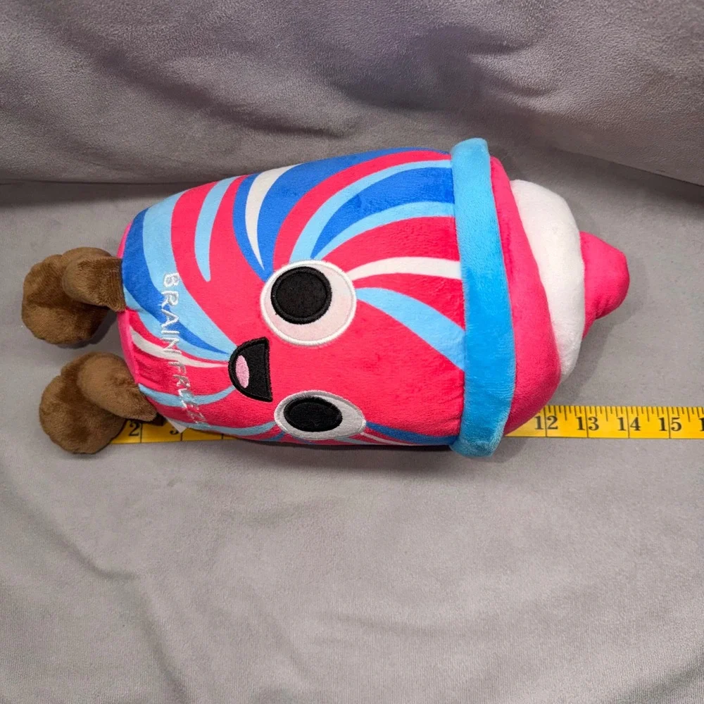 BMI Merchandise Brain Freeze Slushie‎ Plush Pink Blue Swirl Stuffed Toy 11in